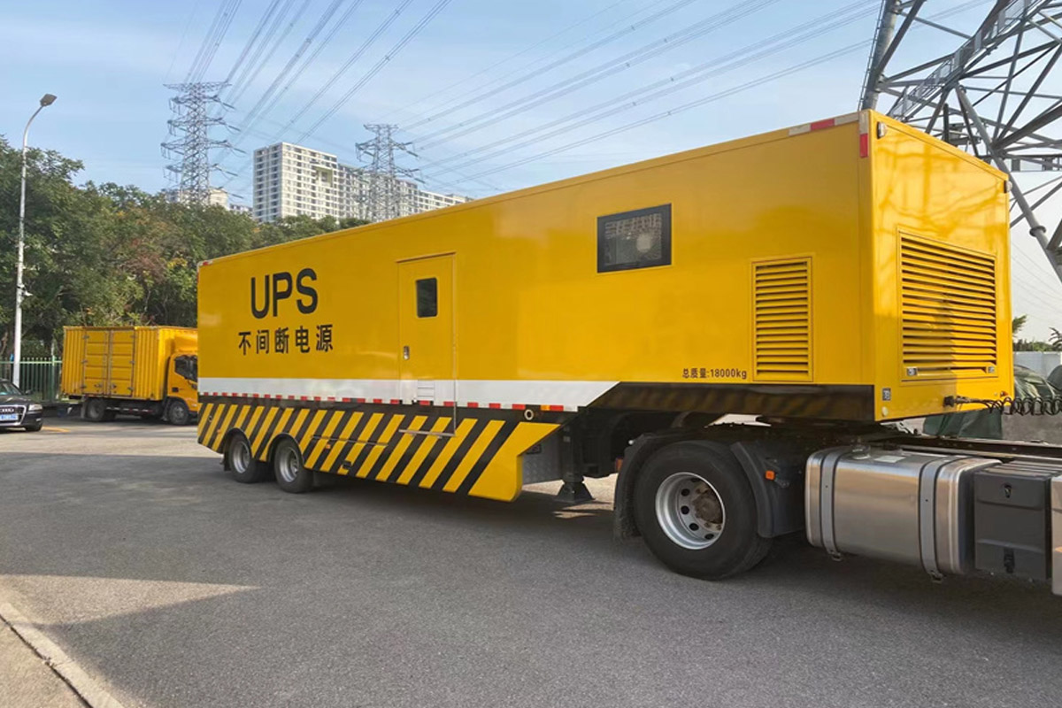 阳新发电机租赁施工现场